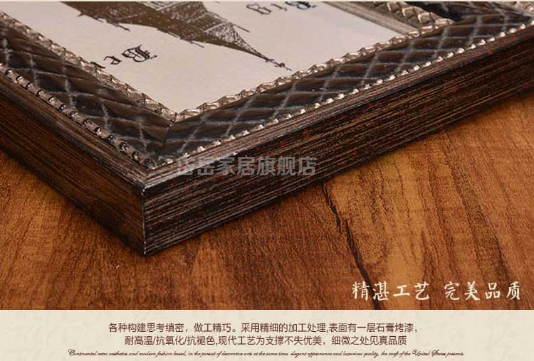 
                                        岱岳 欧式复古相框相框摆台 12 16 36寸婚纱照相框 摆台画框定做 3+5+6+7+8+10寸                