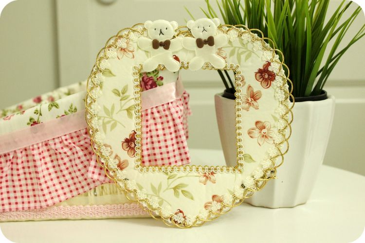 颐然（YIRA） 田园手工布艺 开关贴 加厚开关套 两只小熊 单开开关（花色随机） 两只小熊