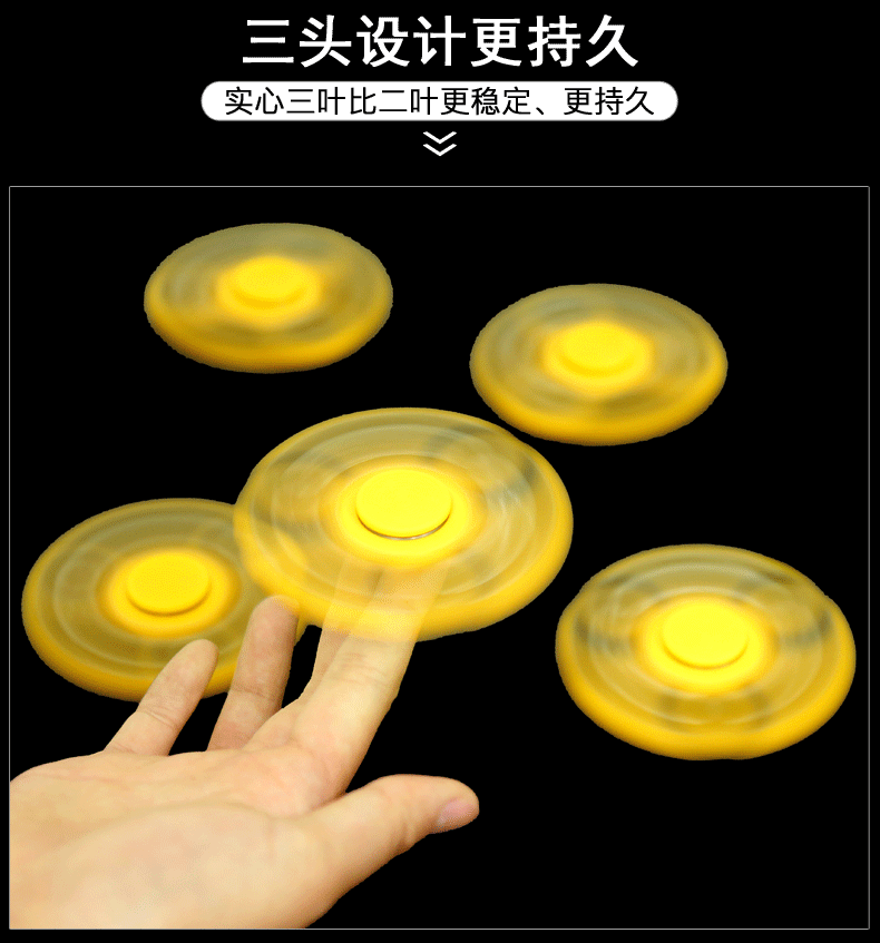 图跃(tuyue)手指陀螺 指尖陀螺edc 手转陀螺指间螺旋高速美国成人陀螺