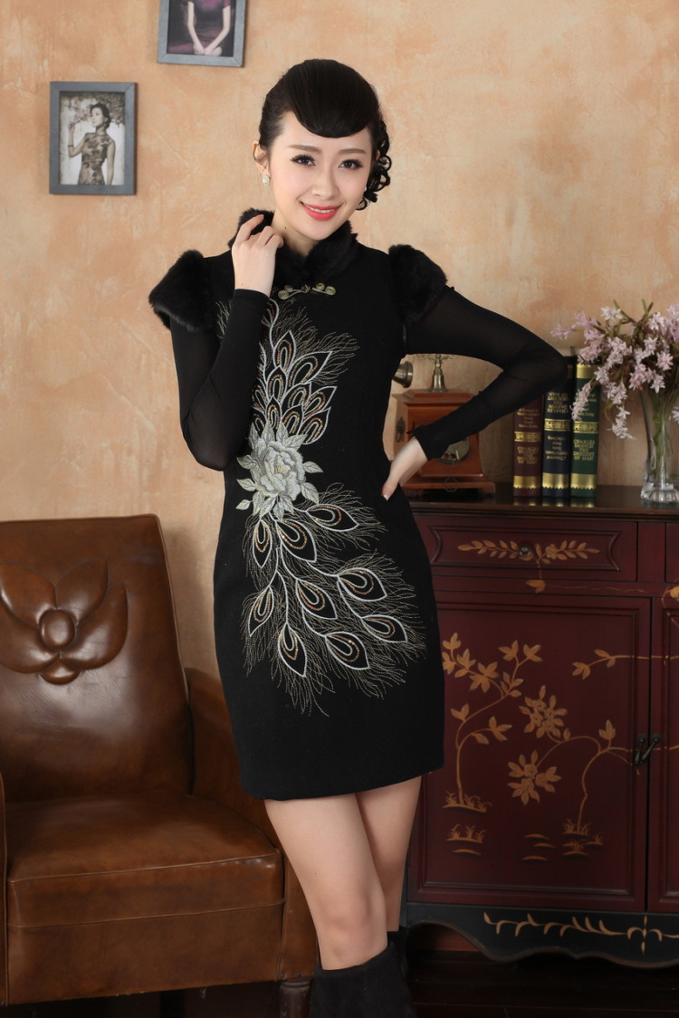 Ms. 27.41 picking qipao Tang Dynasty Fall/Winter Collections of nostalgia for the new improved wool rabbit hair? For embroidery cheongsam RED M picture, prices, brand platters! The elections are supplied in the national character of distribution, so action, buy now enjoy more preferential! As soon as possible.