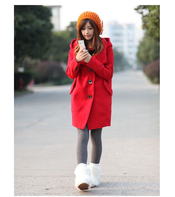 2015 Autumn and winter new Korean large coats gross? female windbreaker. Long Single Row Clip cap gross? female RED M picture jacket, prices, brand platters! The elections are supplied in the national character of distribution, so action, buy now enjoy more preferential! As soon as possible.