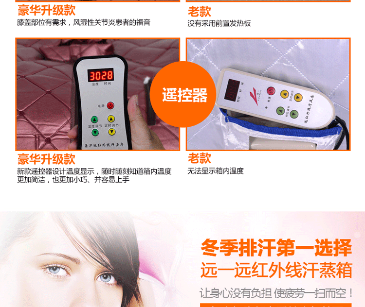 
                                        远一(YUANYI)家用豪华汗蒸房汗蒸箱桑拿房汗蒸机桑拿浴箱仿皮排汗机YY-S107PU 红外线桑拿浴箱                