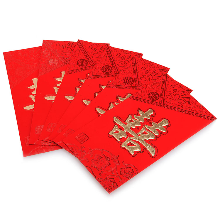 
                                                                                京唐 结婚红包婚庆用品堵门红包利是封千元红包袋结婚用品随份子 婚礼红包6个装                