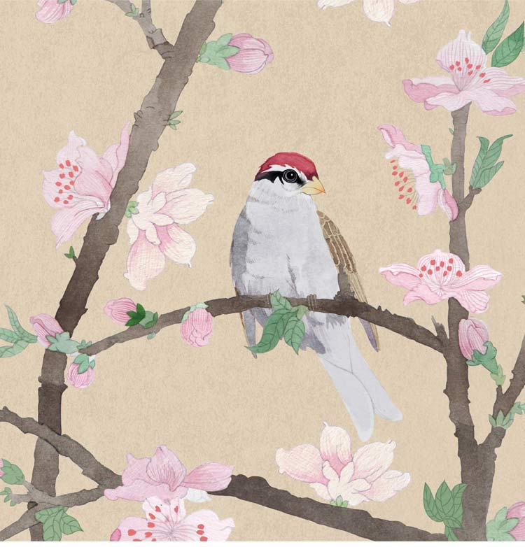 
                                        墙蛙 客厅装饰画现代沙发背景墙画简约三联画餐厅卧室挂画壁画 喜上枝头 一套三幅优惠组合 72cmX72cm                