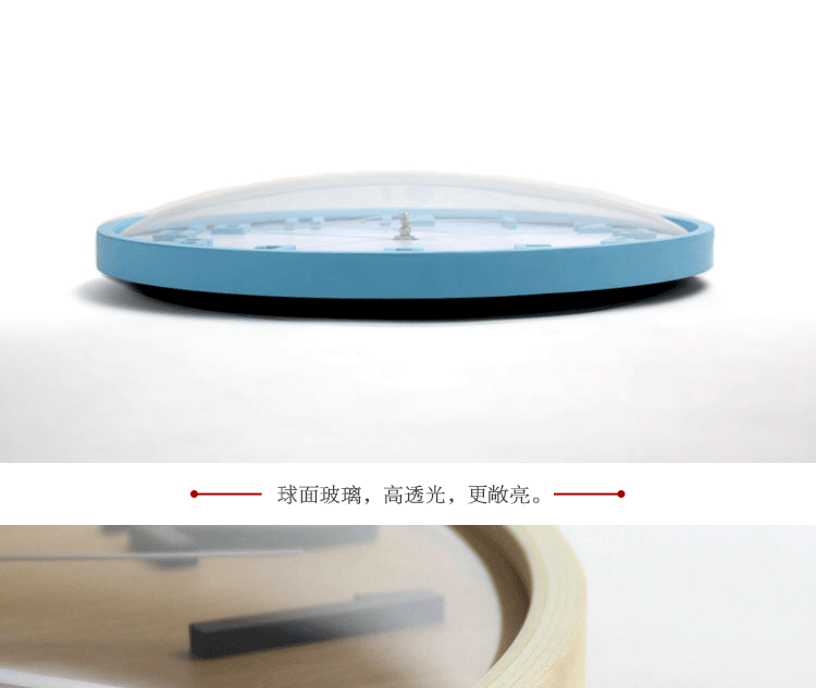 
                                        极客库钟国创意直率数字卧室静音钟表时尚实木设计石英时钟客厅 绿色                