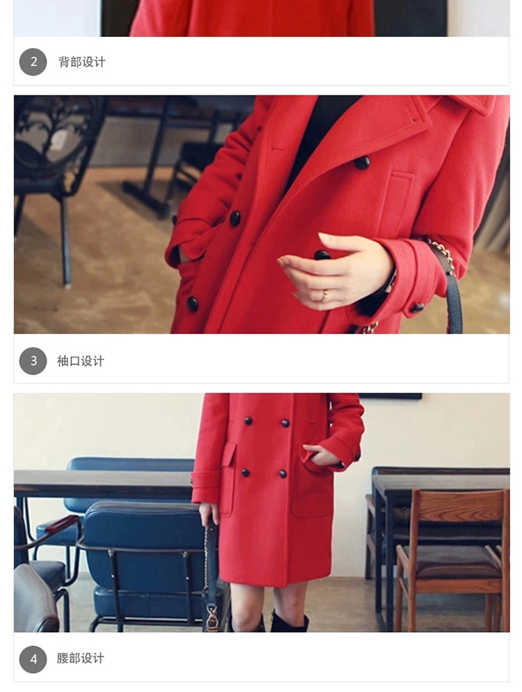 The Philippine economy Nga new wool coat girl in long?) a jacket Korea Sau San edition solid color RED M picture, prices, brand platters! The elections are supplied in the national character of distribution, so action, buy now enjoy more preferential! As soon as possible.