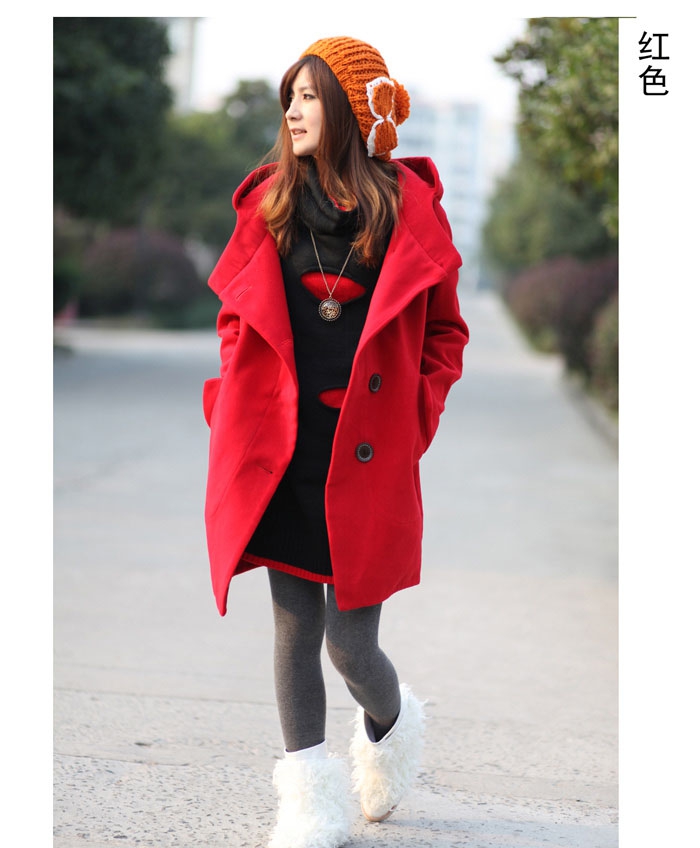 2015 Autumn and winter new Korean large coats gross? female windbreaker. Long Single Row Clip cap gross? female RED M picture jacket, prices, brand platters! The elections are supplied in the national character of distribution, so action, buy now enjoy more preferential! As soon as possible.