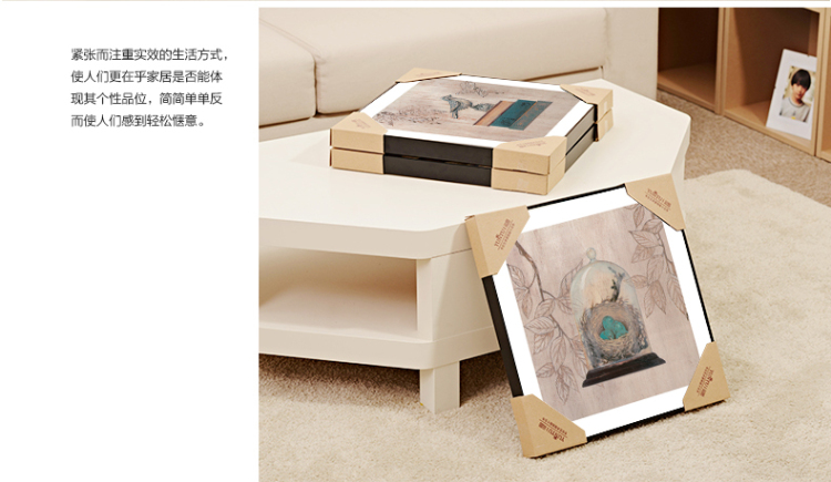 
                                        云图客厅装饰画现代简约三联挂画沙发背景墙壁画有框挂画 一套ABC画面 60*60(黑色框)                