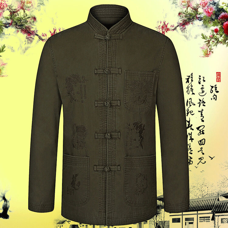 Rui and Diana 2015 Spring New elderly men's father installed China wind collar men Tang jacket color pictures, 185 pickled price, brand platters! The elections are supplied in the national character of distribution, so action, buy now enjoy more preferential! As soon as possible.