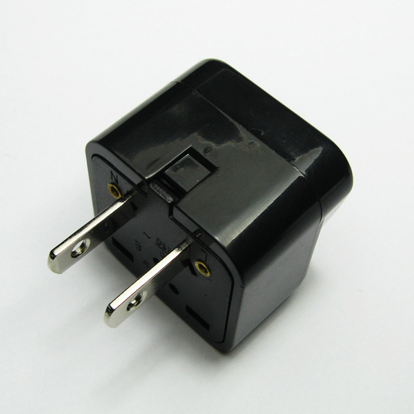 转换插头美规美标日本旅游插座电源转换器台湾二扁转接头 白色