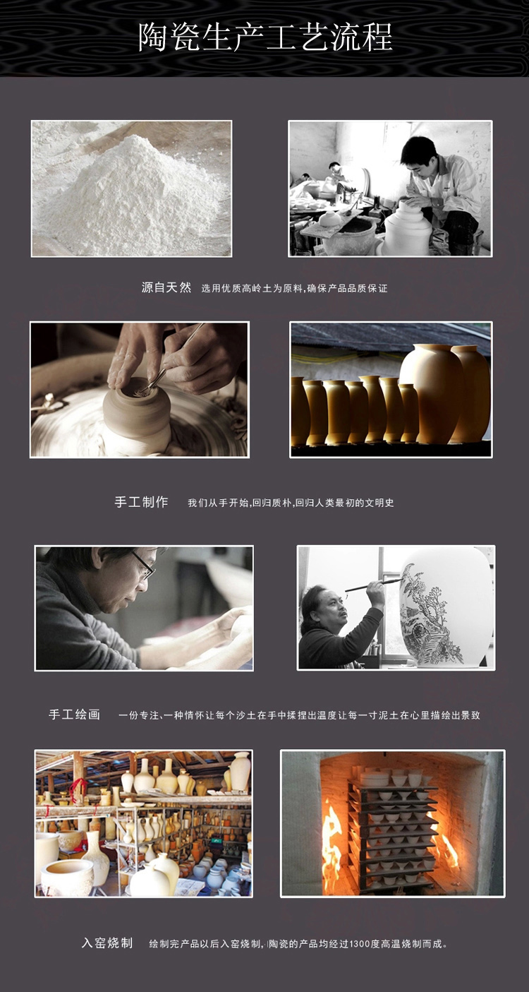 尊瓷   景德镇陶瓷器创意陶瓷流水喷泉摆件陶瓷鱼缸现代台面桌面摆件 流水摆件