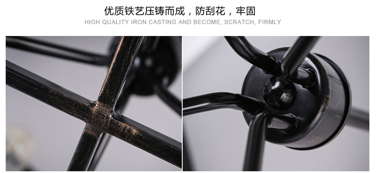 
                                        【kc灯具】loft美式乡村工业复古铁艺金属网创意个性落地灯咖啡厅酒吧装饰落地台灯 F3678-落地灯含T45B灯泡                