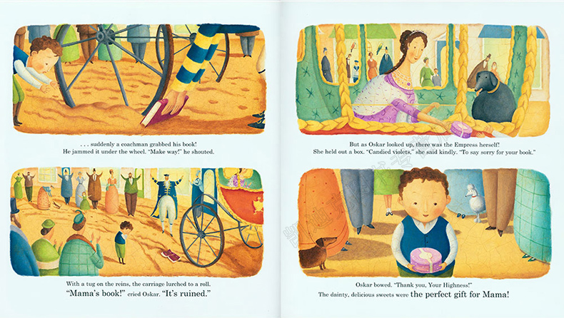 美国进口 碎蛋壳画家alison jay作品 a gift for mama 情商绘本精装