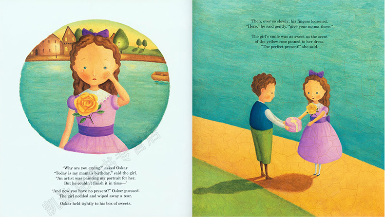 美国进口 碎蛋壳画家alison jay作品 a gift for mama 情商绘本精装