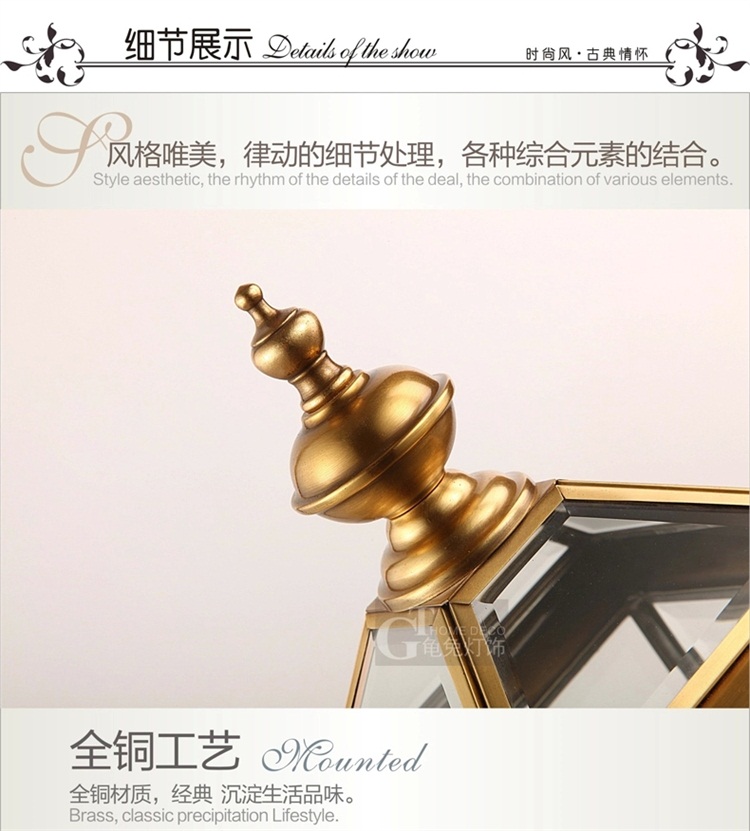台灯欧式铜灯别墅灯大门柱灯墙头户外花园灯围墙庭院灯美式灯饰NZ8124<a> NZ8092-01