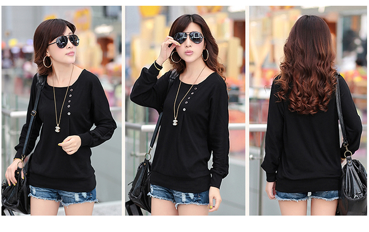 Shin Sung thick, Hin thin 2015 Autumn new products Korean women xl wild loose long-sleeved T-shirt with round collar knitting sweater, forming the basis of the girl 921 Black 3XL recommendations 150-165¨catty picture, prices, brand platters! The elections are supplied in the national character of distribution, so action, buy now enjoy more preferential! As soon as possible.