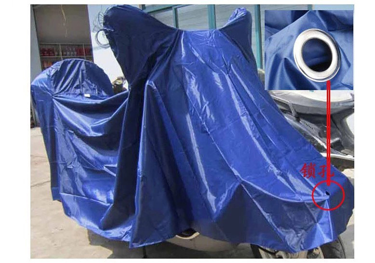
                                        摩托车车罩 防雨车套 电瓶车电动车车罩防雨罩 防尘罩 摩托车防晒车衣 藏青色                