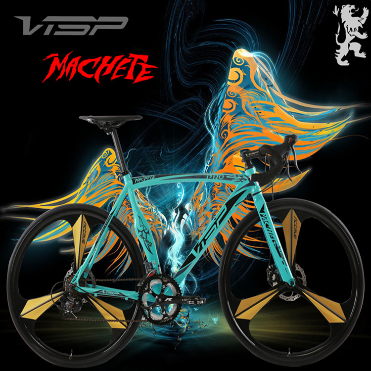 visp machete 700c弯刀碟刹公路自行车 vmc20 98包装免安装