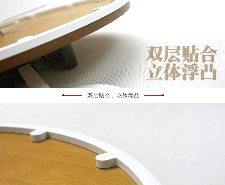
                                        极客库钟国创意与时摇摆钟表简约设计时尚实木挂钟客厅静音挂钟 深情白                
