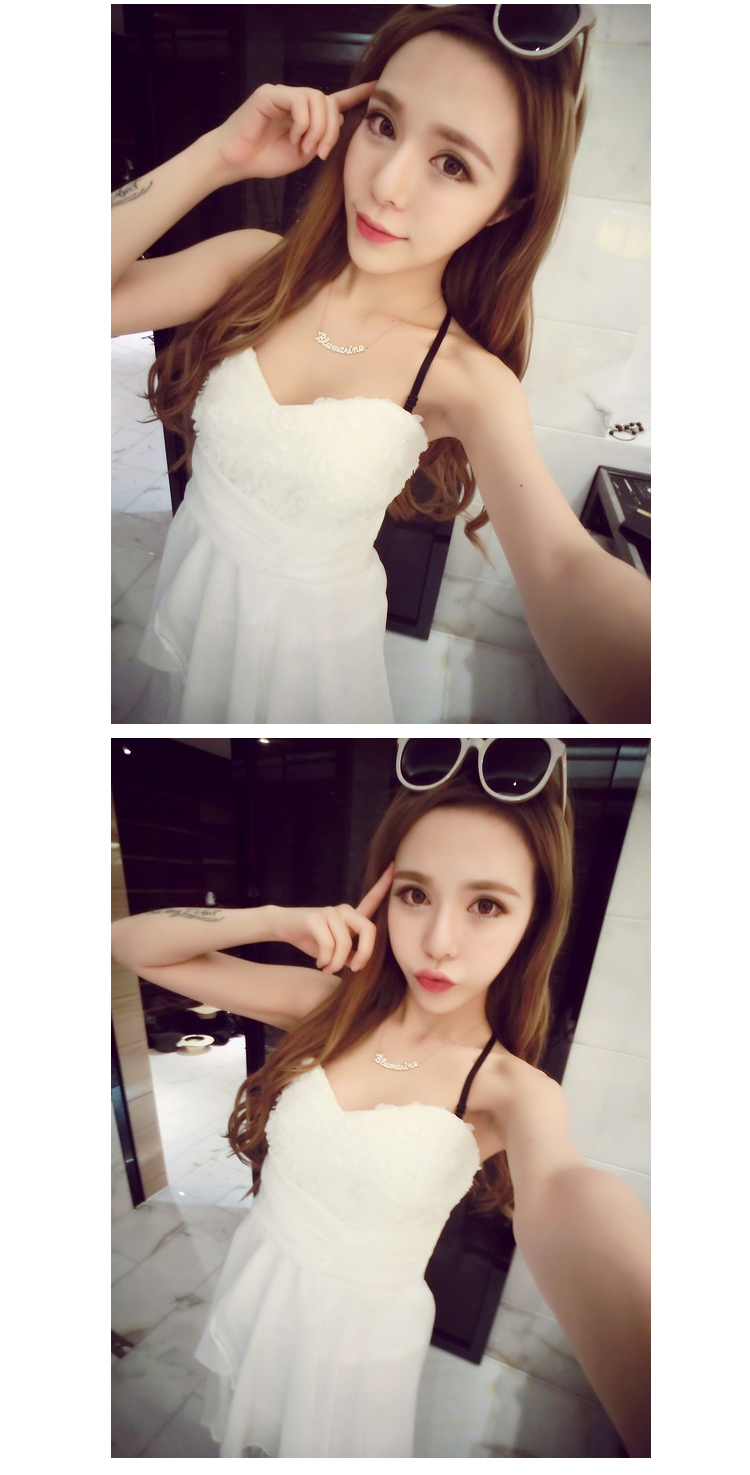 The Kou, 2015 new, fashionable roses snow woven wrapped chest dress dress white are code pictures, price, brand platters! Elections are good character, the national distribution, so why buy now enjoy more preferential! Health