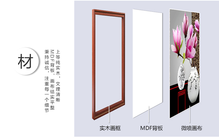 
                                        格丽 客厅装饰画有框现代简约餐厅壁画沙发背景墙画家居装饰品三联组合拼套花卉挂画 粉紫玉兰花 粉紫玉兰花双联 60*60cm                