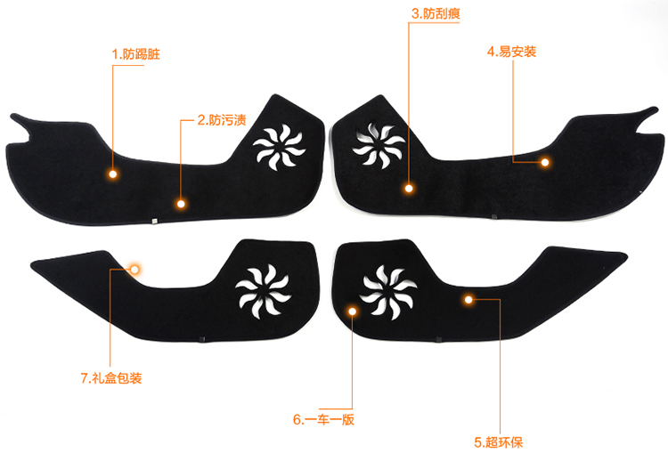 FLYING STONE飞石 车门防踢垫 大众车系列专用