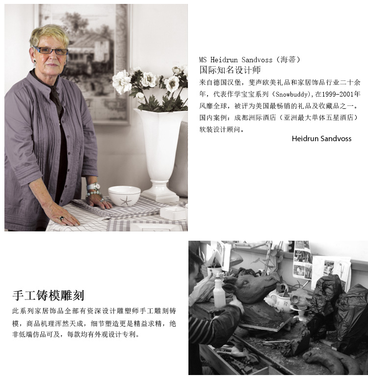 
                                        奇居良品美法式风水做旧树脂摆件蒙蒂复古招财鹿头壁挂壁饰 复古招财鹿头                