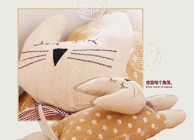 富居FOOJO创意家居生日情人节礼品多功能卡通猫咪系列书挡门挡 猫咪一家-每样1只共4只 通用尺码
