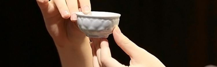 三勤堂功夫茶杯鸡缸杯茶杯陶瓷景德镇茶具青瓷普洱杯品茗杯小茶杯真如莲 真如莲杯