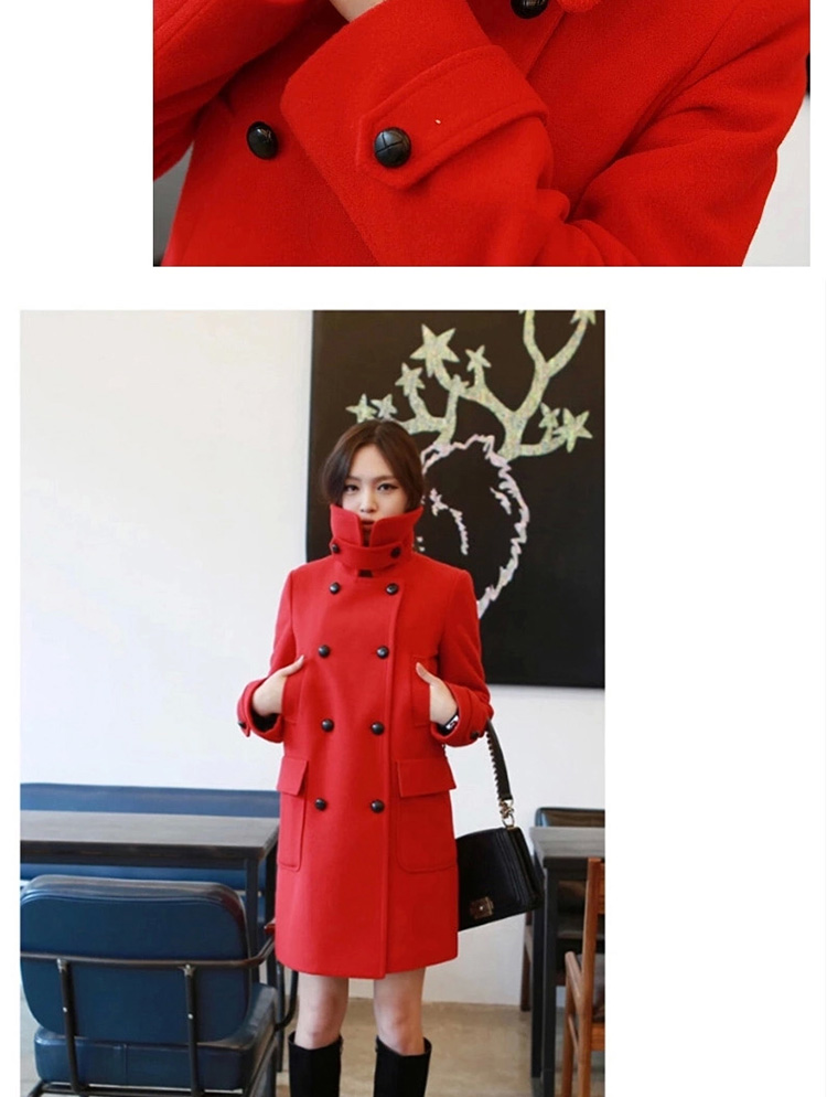 The Philippine economy Nga new wool coat girl in long?) a jacket Korea Sau San edition solid color RED M picture, prices, brand platters! The elections are supplied in the national character of distribution, so action, buy now enjoy more preferential! As soon as possible.