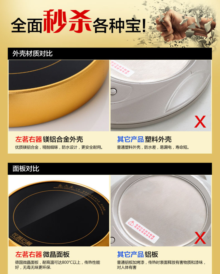 
                                                            左茗右器 保温底座 加热杯垫 电热恒温茶器 暖杯器 玻璃茶壶茶杯子办公室茶座 功夫茶具配件 恒温55℃方形黑                