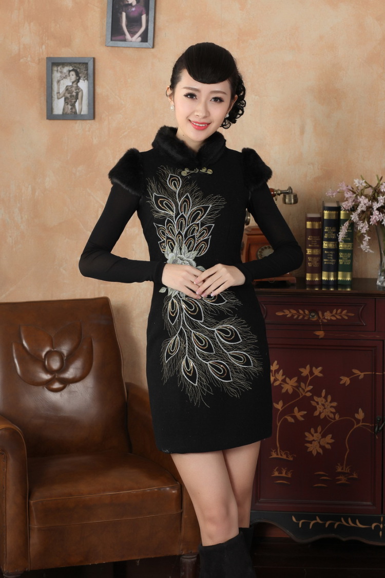 Ms. 27.41 picking qipao Tang Dynasty Fall/Winter Collections of nostalgia for the new improved wool rabbit hair? For embroidery cheongsam RED M picture, prices, brand platters! The elections are supplied in the national character of distribution, so action, buy now enjoy more preferential! As soon as possible.