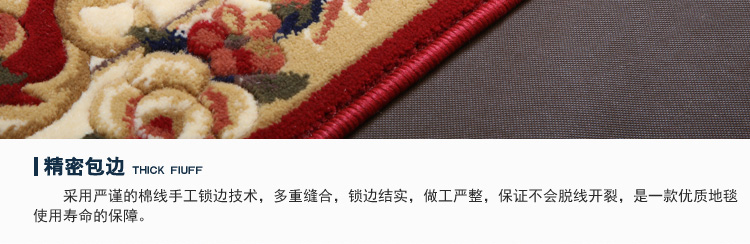 
                                                                                青格勒 欧式客厅门厅地毯卧室床边毯 走廊过道长条地毯 进门玄关地毯厨房长方形地毯 1255R 80x150CM                