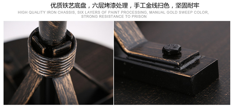 
                                        【kc灯具】loft美式乡村工业复古铁艺金属网创意个性落地灯咖啡厅酒吧装饰落地台灯 F3678-落地灯含T45B灯泡                