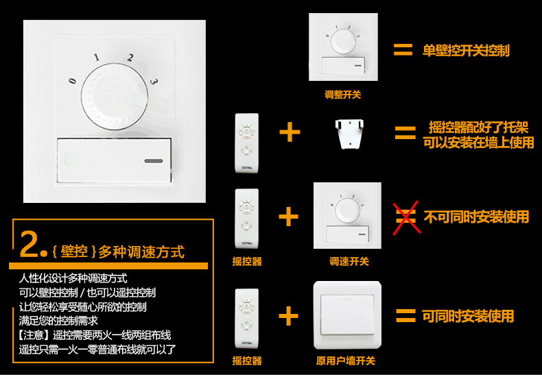 【588_200】新48寸52寸水晶吊扇灯 客厅风扇灯餐厅大气电扇灯led饭厅