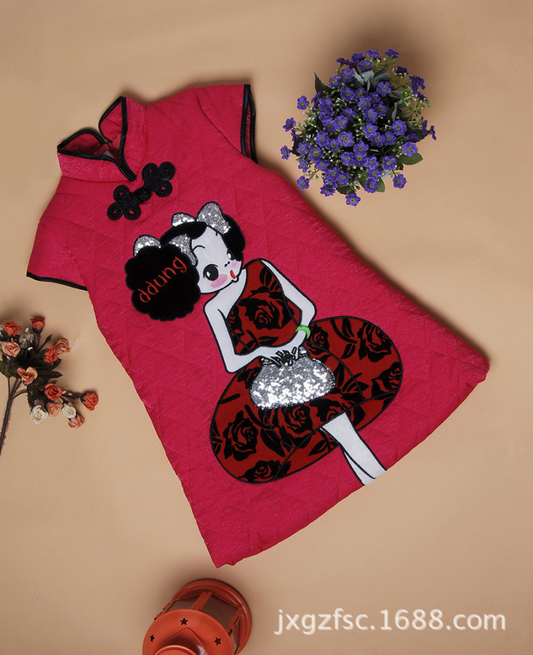 Shanghai, optimization options for autumn and winter cheongsam new child qipao robe girls children in Red Robe X197-a XXL picture, prices, brand platters! The elections are supplied in the national character of distribution, so action, buy now enjoy more preferential! As soon as possible.