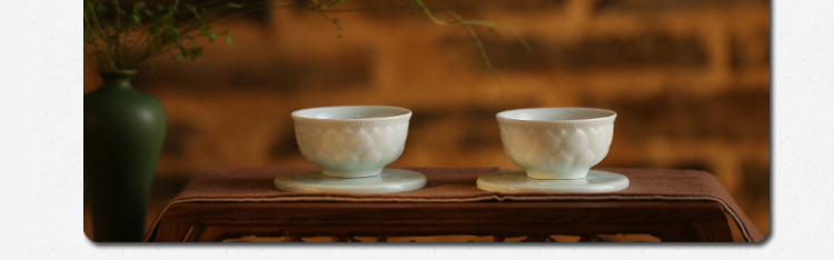 三勤堂功夫茶杯鸡缸杯茶杯陶瓷景德镇茶具青瓷普洱杯品茗杯小茶杯真如莲 真如莲杯
