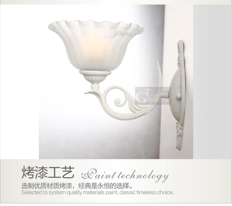 欧式田园壁灯 阳台灯具 单头工艺壁灯过道 床头灯 5127-1(b) 单头(送光源)