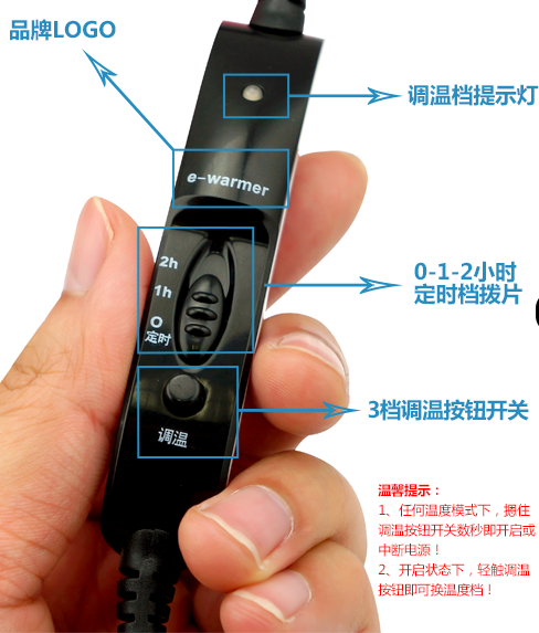 伊暖儿 雪绒花 智能调温数码暖腰宝 加热暖腰带 暖宫宝 狐狸