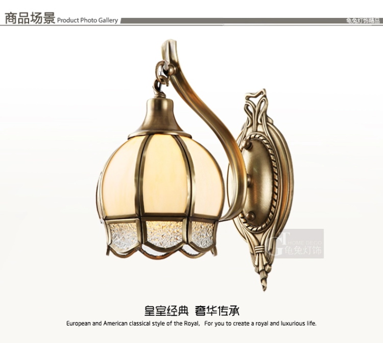 壁灯纯铜焊锡欧式壁灯床头壁灯镜前灯卧室灯饰灯具NB8402(b) NB8291-1-g