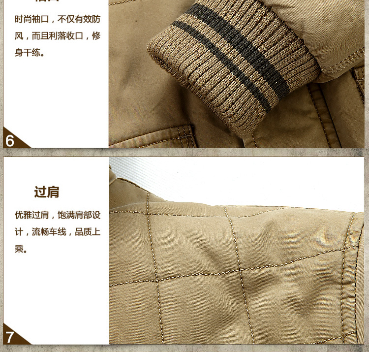 Jeep shield New Men's comfortable cotton washable jacket smock anti-cold cap jacket the lint-free cloth thick 6810 khaki XXXL pictures, price, brand platters! Elections are good character, the national distribution, so why buy now enjoy more preferential! Health