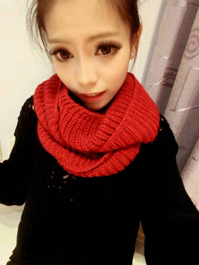 英诗雅 2014秋冬新款围巾韩国女春秋冬季针织毛线围巾