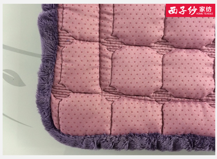 西子纱毛绒沙发垫冬加厚防滑沙发套纯色欧式定做 米白色 90*180CM一条装