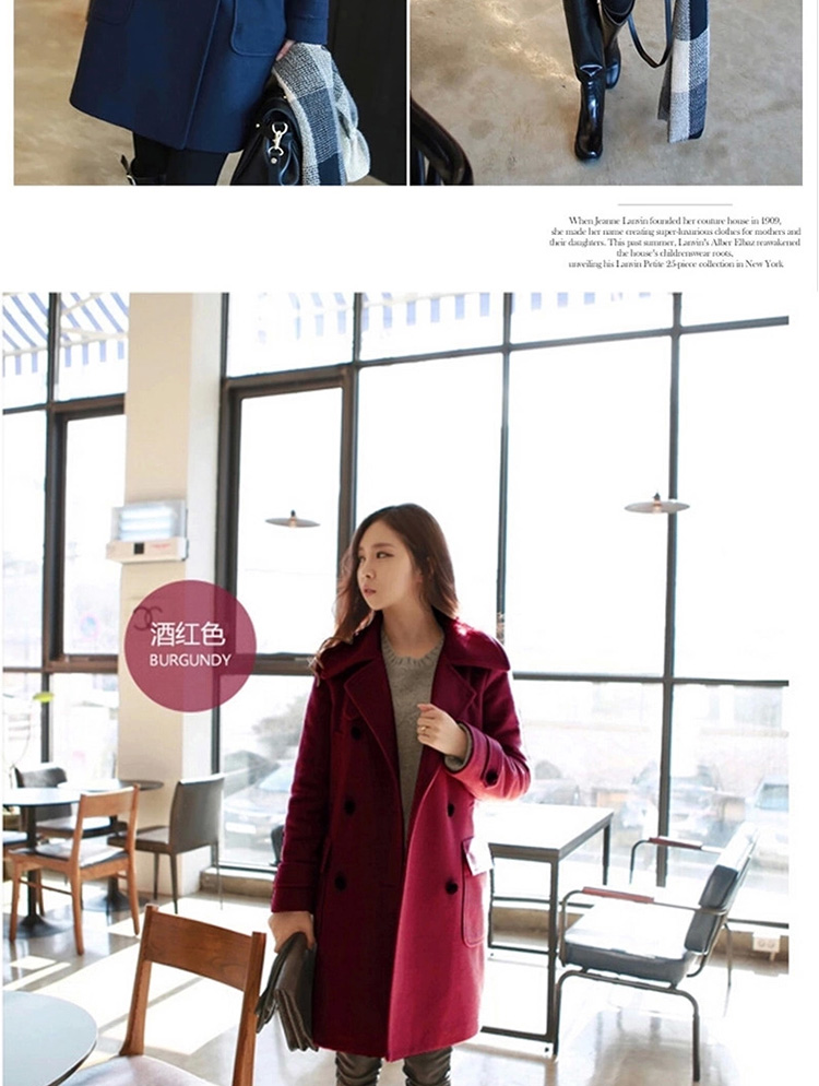 The Philippine economy Nga new wool coat girl in long?) a jacket Korea Sau San edition solid color RED M picture, prices, brand platters! The elections are supplied in the national character of distribution, so action, buy now enjoy more preferential! As soon as possible.