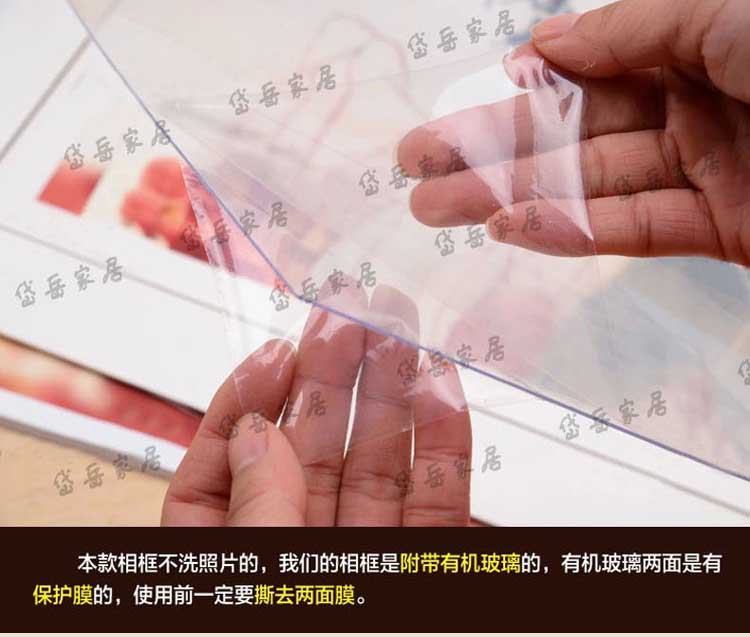 岱岳美式乡村田园风格地中海装饰简约美克美家实木复古做旧相框 5寸