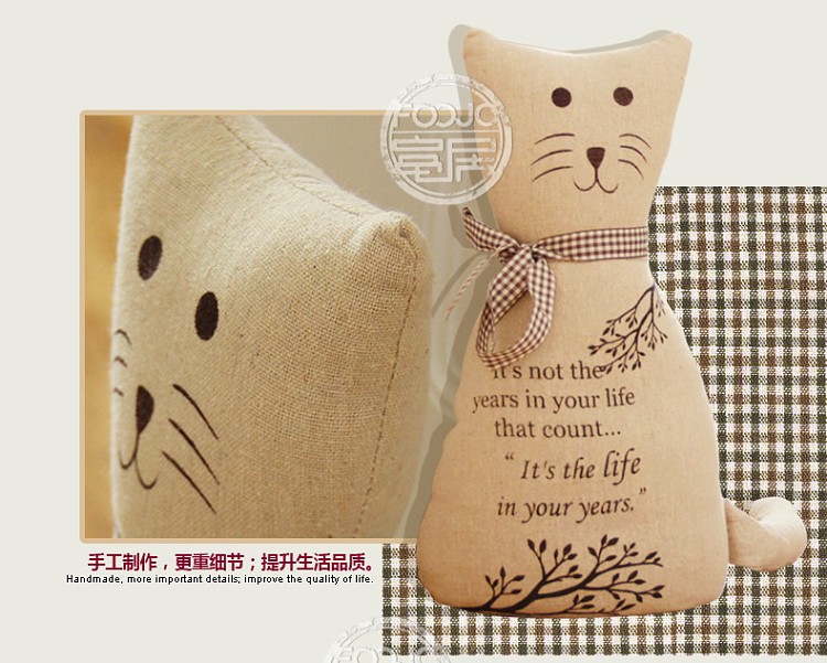 富居FOOJO创意家居生日情人节礼品多功能卡通猫咪系列书挡门挡 猫咪一家-每样1只共4只 通用尺码