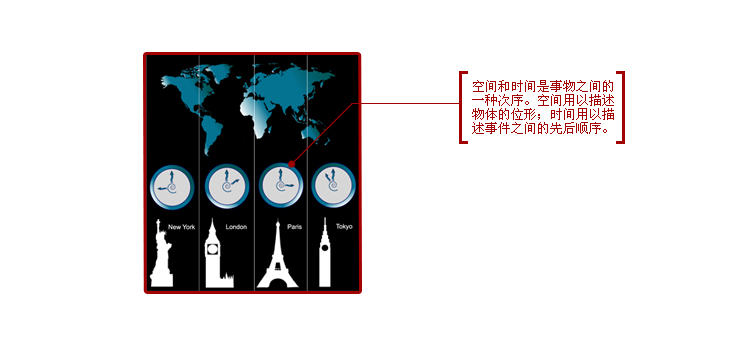 
                                        GeekCook钟国创意 时空之旅创意时钟 旅行的意义挂钟 地中海风格 银色                