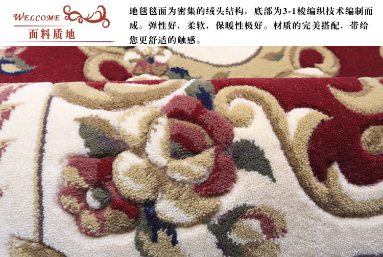 
                                        青格勒 卧室床边地垫 走廊玄关地垫进门地垫仿羊毛地垫 做工精美脚感舒适 1255B藏蓝色 1000*1500MM                