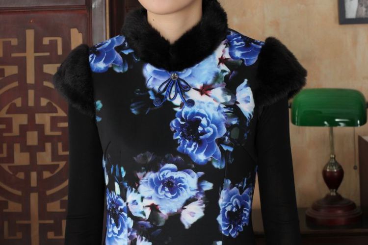 The frequency response, Ms. Tang cheongsam with improved winter dresses, for the waist dress dresses Y 0028 Map Color 2 XL pictures, price, brand platters! Elections are good character, the national distribution, so why buy now enjoy more preferential! Health