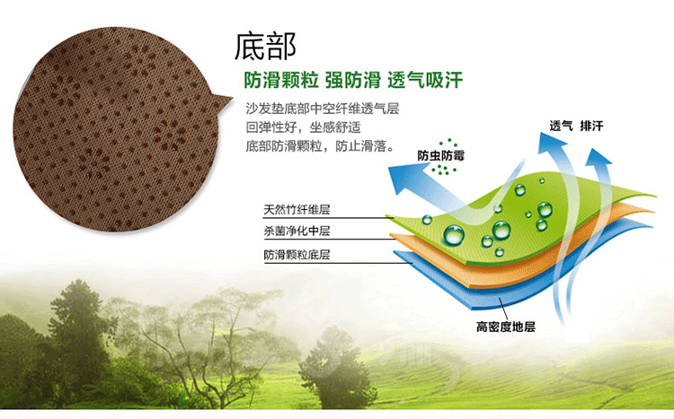 
                                        天缘 夏季防滑透气麻将凉席沙发垫 夏天包边衬底沙发坐垫 组合沙发席套装  可定做贵妃拐角 原色7厘米宽边防滑底 80*180cm单片                